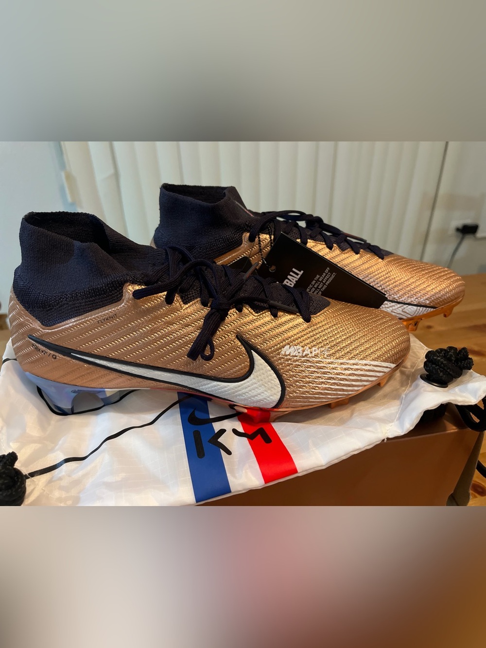 Nike Zoom Mercurial Superfly 9 Elite KM (Kylian Mbappe) FG FJ1588 810 Size 9